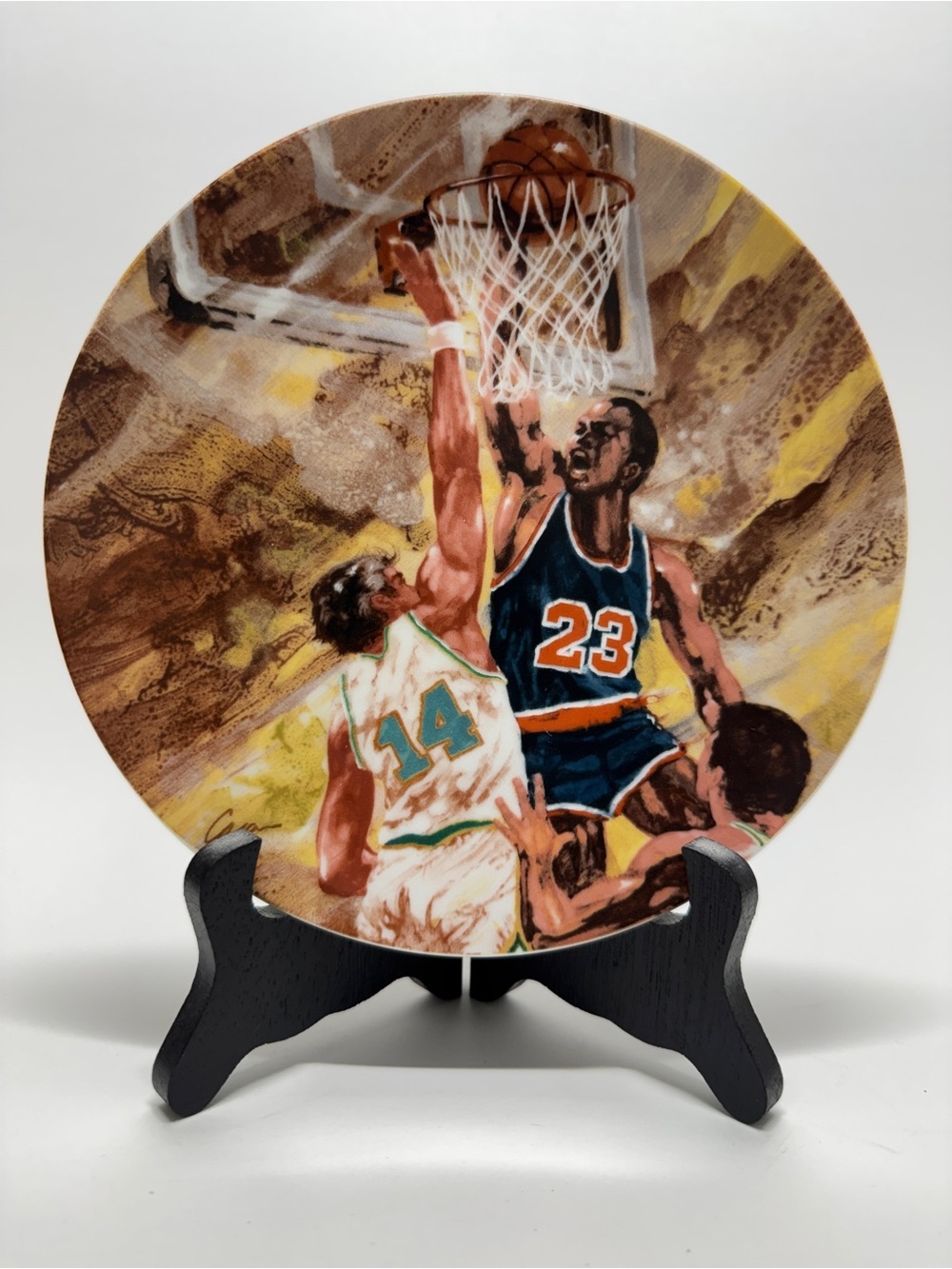 Vintage Avon Moments of Victory Basketball Collector Plate